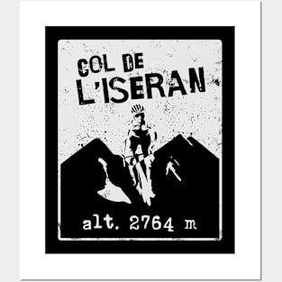 Col De L'Iseran Cycling Bike Souvenir Posters and Art